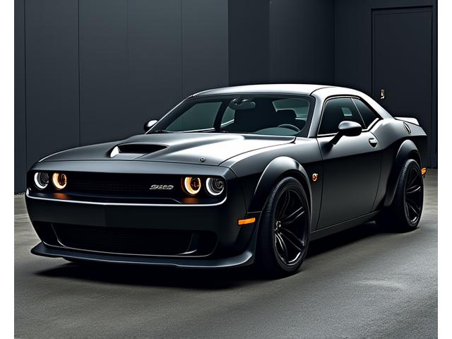 Custom black Dodge Challenger