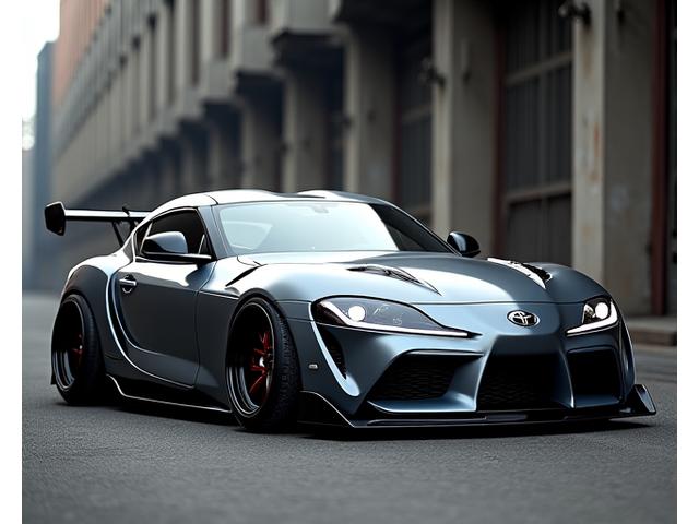 Custom gray Toyota Supra